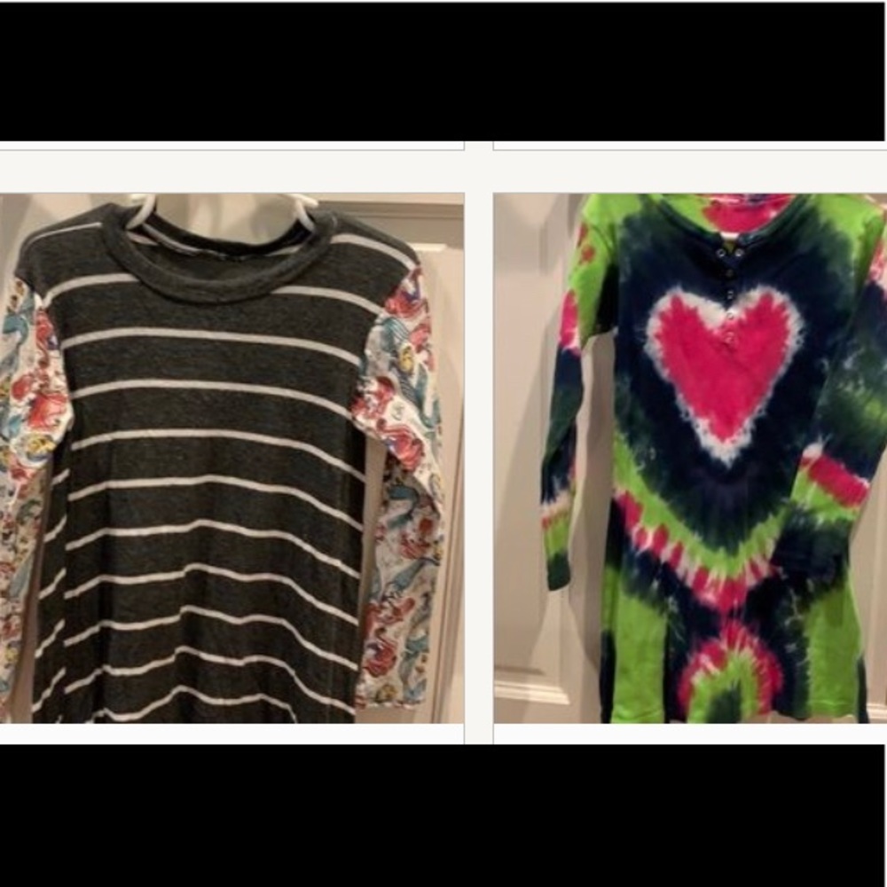 2 Girls dresses 1 is Disney theme